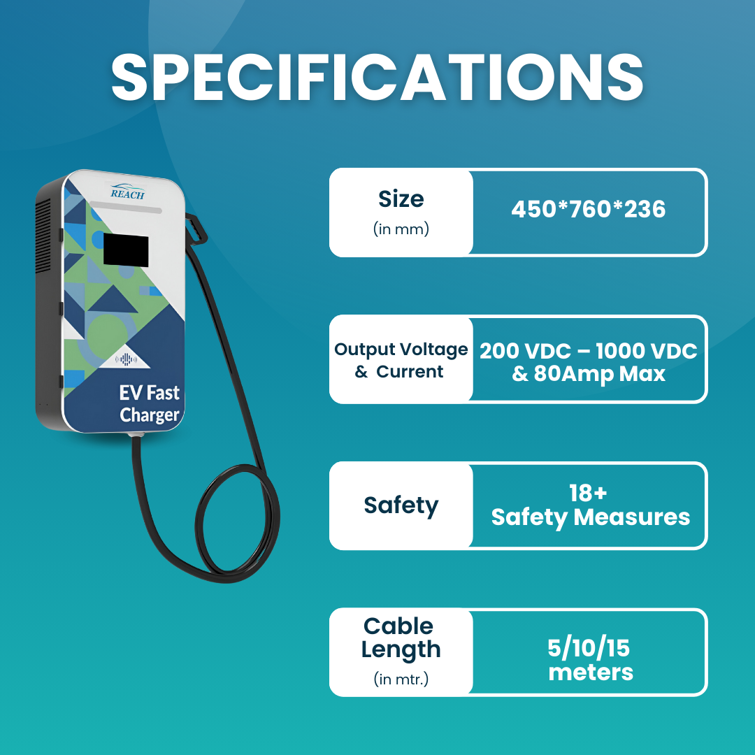 REACH CCS2 Single Gun DC EV Fast Charger 20 kW – 30 kW - Image 2